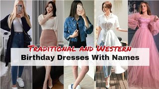 Types of birthday dress with name/Birthday party outfit ideas for girls women/Birthday dress ideas