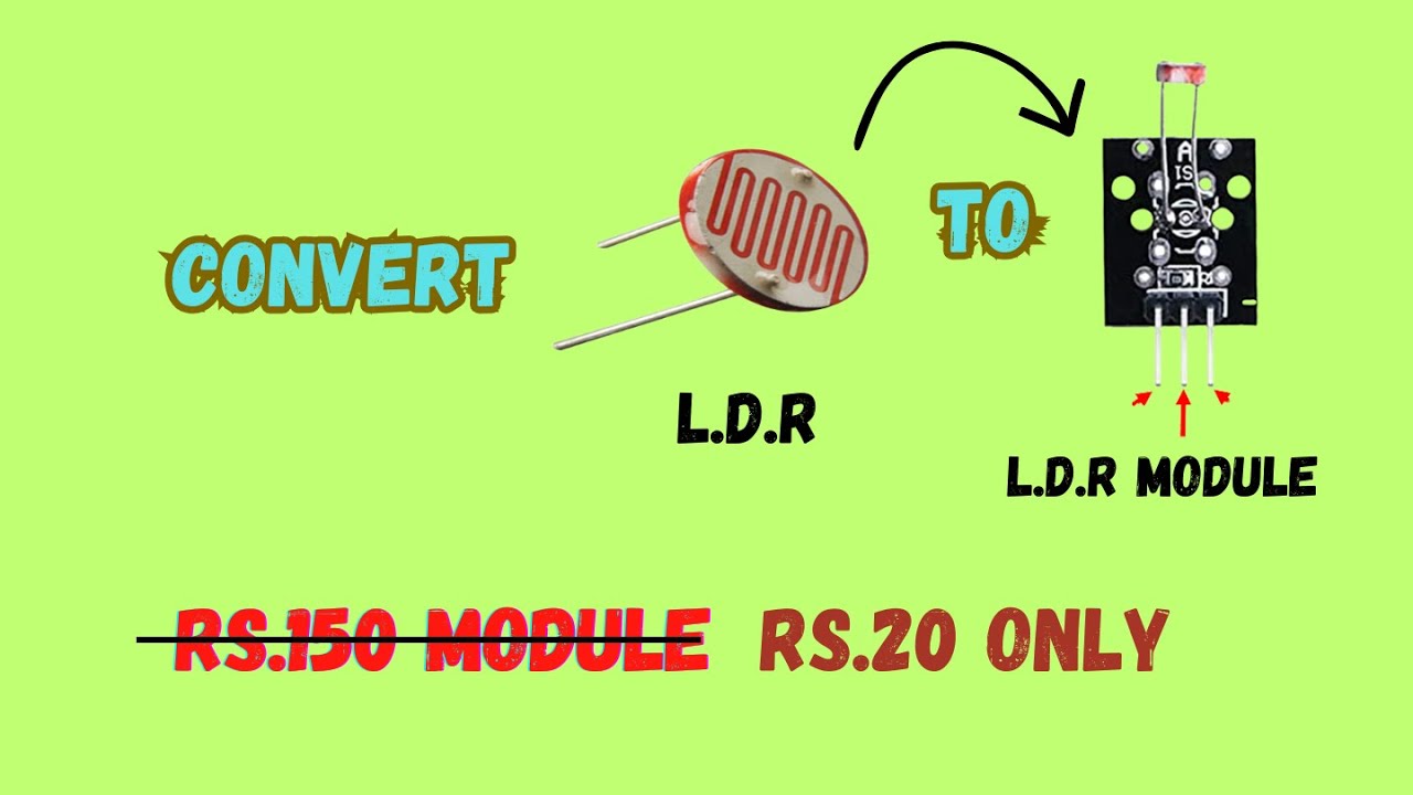 Convert LDR into LDR module . Best जुगाड idea , from Nepal Tech Robotics