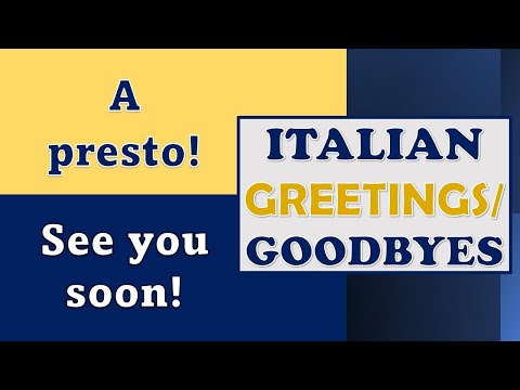 Learn How To Say HELLO And GOODBYE In Italian For Travelling!