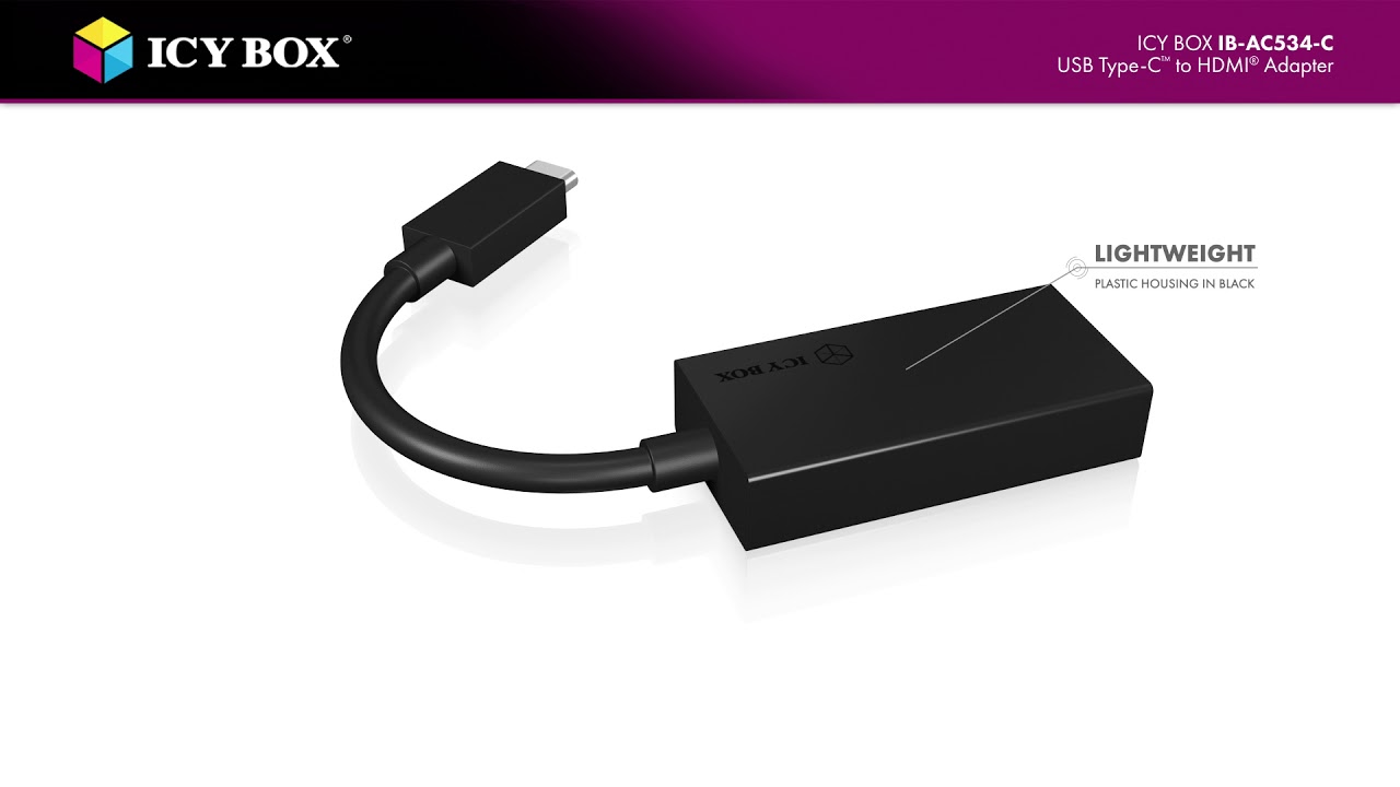 ICY BOX Câble adaptateur USB type C - HDMI