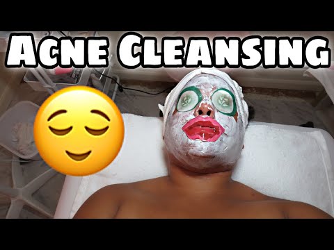 MY FIRST PROFESSIONAL BACK AND FACIAL TREATMENT ** DEEP PORE CLEANSING!!! **