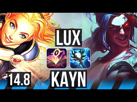 LUX vs KAYN (MID) | 14/0/7, Legendary | TR Grandmaster | 14.8