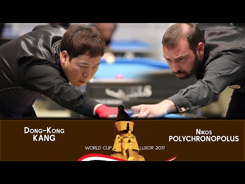 3 CUSHION WCup Luxor 2017   L32 KANG Dong Kong vs N.  POLYCHRONOPOULOS