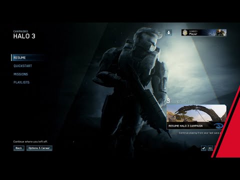 Halo 3 Game Main Menu Theme Songs (Halo TMCC) | ( 60fps )