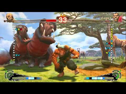 Bullcat [Gouken] vs eer al [Balrog] SSF4 Japanese Online Ranked Matches - TRUE-HD