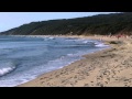 Idyllic Irakli beach on the Black Sea coast of ...