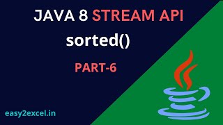 Java 8 Stream API | PART-6 | sorted() method | sorting a list in JAVA