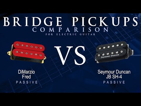DiMarzio FRED vs Seymour Duncan JB SH-4 - Passive Bridge Guitar Pickup Comparison Tone Demo