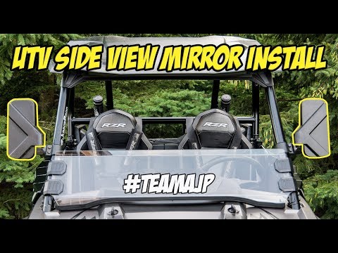 Universal UTV Side View Mirror Installation / How to DIY - Polaris RZR Turbo