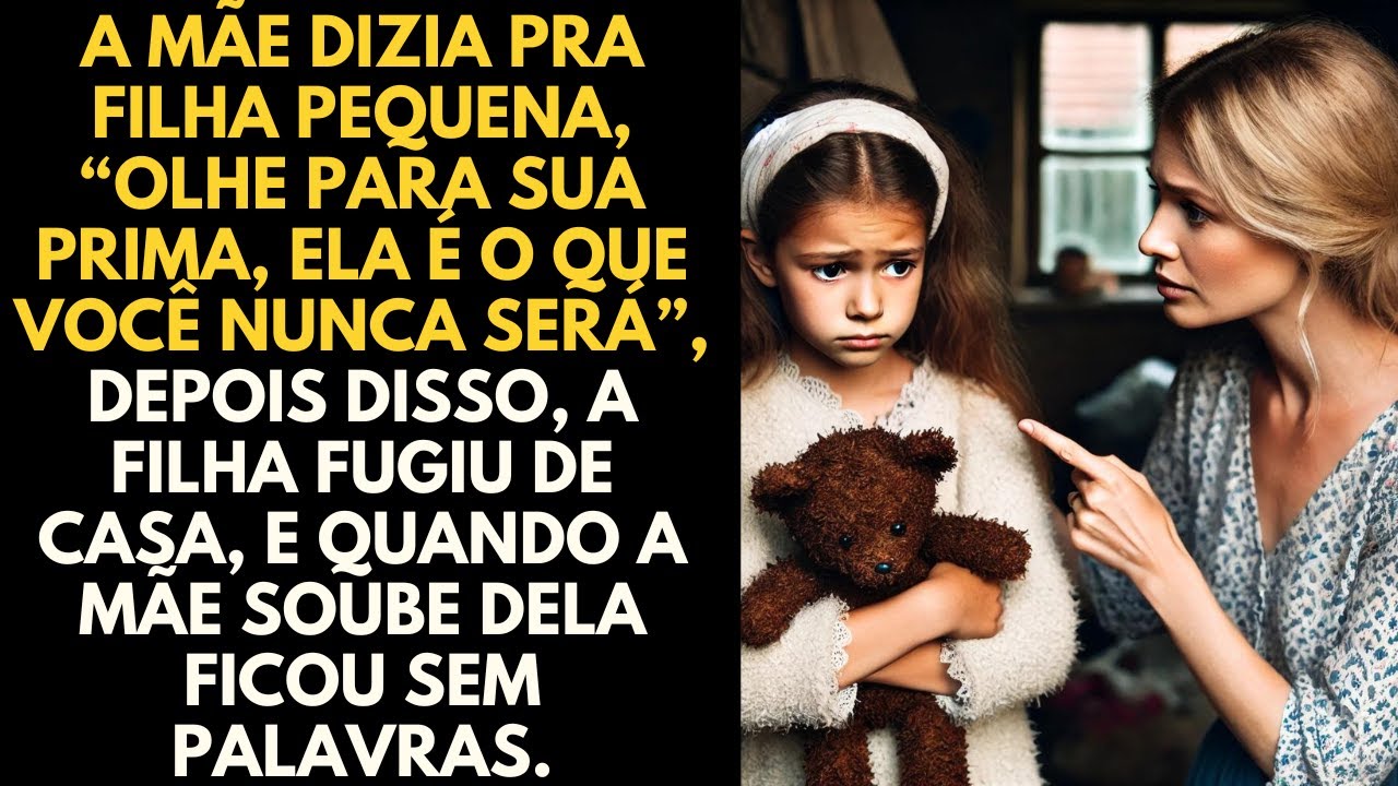 A mãe dizia pra filha pequena: “Olhe para sua prima, ela é o que você nunca será”. Depois disso...