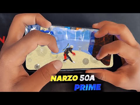 REALME NARZO 50A PRIME UNBOXING🎁AND HANDCAM📲 SETTINGS ⚙️ HUD + SENSI + DPI [FREE FIRE HIGHLIGHTS] 😍
