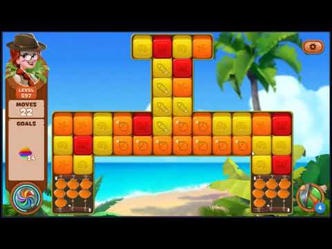 Lost Island Blast Adventure Level 597 - NO BOOSTERS 🏝️ | SKILLGAMING ✔️