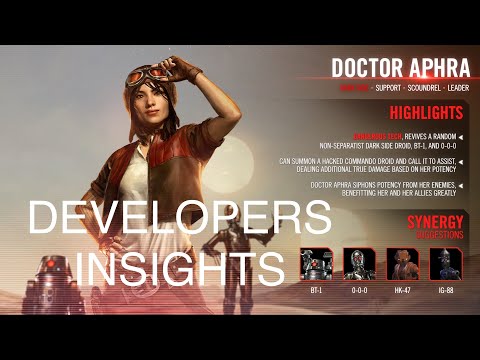 Doctor Aphra is FINALLY Making it to the Game! | Awesome Lead/Synergy with DS Droids! | Dev Insights