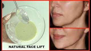FACE LIFT MASK, LIFT FIRM LIGHTEN BRIGHTEN THE SKIN INSTANTLY, LOOK YOUNGER IN MINUTES, VEGAN