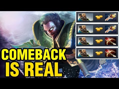 COMEBACK IS REAL - KUNKKA WITH 2 DAEDALUS AND 2 DIVINES - Dota 2