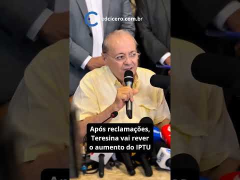 Teresina vai rever reajuste do IPTU 2026 #IPTU #teresina #piauí #shorts