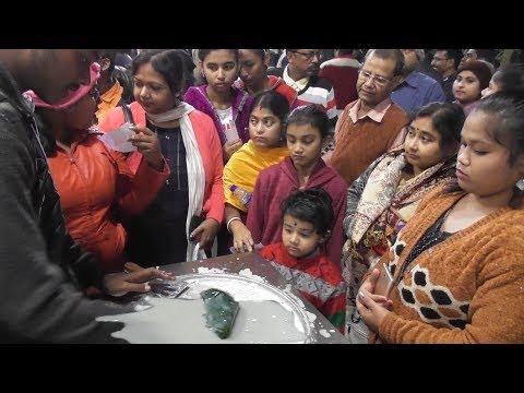 Paan (Betel) Flavor Ice Cream Rolls Making in Indian Village Festival | Street Food Loves You Video