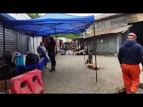 Walking the Lota Bajo street market. Real-deal vibes in this mining town. In The Bio-Bío Zone, Chile