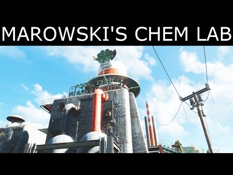 Fallout 4 - How To Enter Marowski's Chem Lab - "Diamond City Blues" Quest - Four Leaf Puzzle
