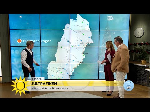 Undvik jultrafiken - här är de bästa vägarna - Nyhetsmorgon (TV4)