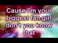 Jedward - Your Biggest Fan [with lyrics] 