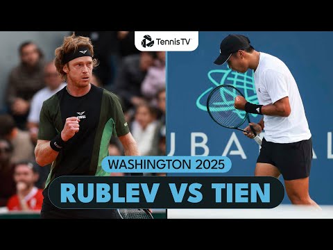 Andrey Rublev vs Learner Tien Match Highlights | Washington 2025