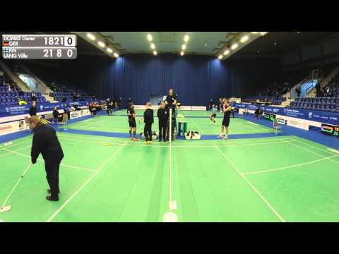 Badminton - Dieter Domke vs Ville Lang (MS, R32) - Swedish Masters 2016