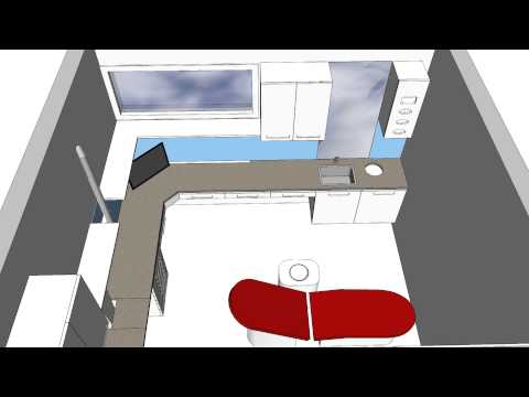 Behandlingsrum PTJ Kungshamn Staron Aspen Brown Blått Stänkskydd 130217