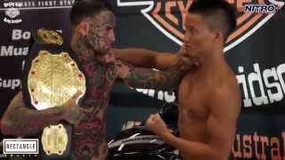 Tattooed bully acts tough and gets knocked out in 20 seconds!(Official)
