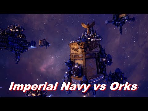 Imperial Navy vs Orks! Rank 171, Heroic Difficulty, 1500 Points - Battlefleet Gothic Armada