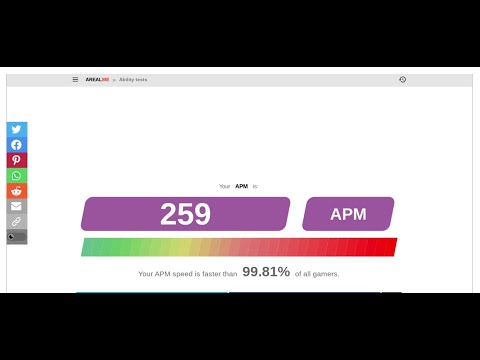 A Real Me APM Test 259 (TOP 0.2%)