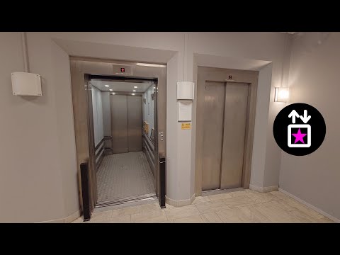 Stockholm, SWE: Modernised by Amsler Hiss - OTIS Traction Elevator at Byängsgränd 20