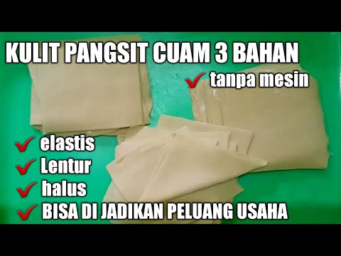 EASY WAY TO MAKE YOUR OWN WONTON SKINS WITHOUT A MACHINE || ONLY 3 INGREDIENTS || PERFECT RESULTS