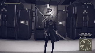 니어 오토마타 유원지 보스전 한글 공략 Nier Automata PS4 Pro #08
