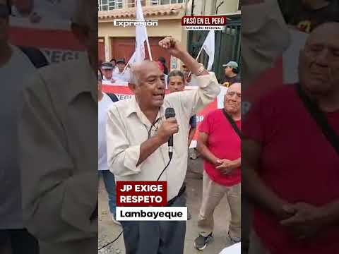Lambayeque: Militantes de JP exigen respeto al voto tras resultados electorales