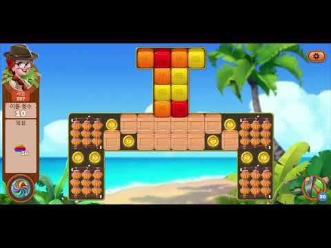 🏝 미스터리 아일랜드 : 모험의 시작 • level 597 •  no boosters • Lost Island Blast Adventure