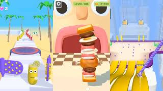 Sendwich runner vs bridge race vs juich run gameplay walkthrough ep 47