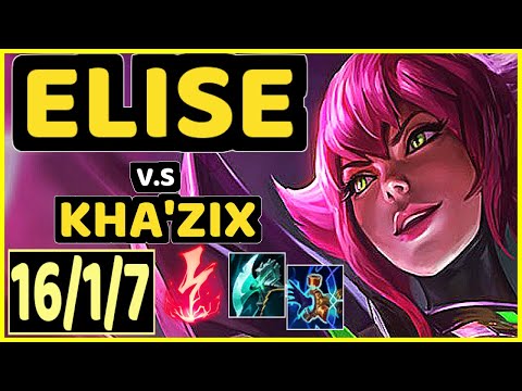 BGOB (ELISE) vs KHA'ZIX - 16/1/7 KDA JUNGLE CHALLENGER GAMEPLAY - BR