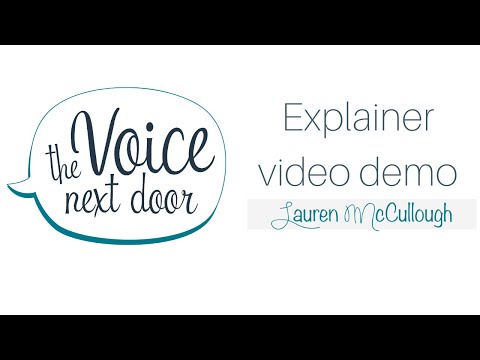 Explainer Video Demo | Lauren McCullough-Voice Next Door