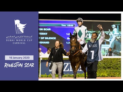 ROULSTON SCAR storms up the stand side to land the opening contest the Riviera 2 (Handicap)