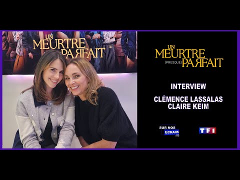 Claire Keim and Clémence Lassalas interviewed about "Un Meurtre (presque) parfait" on TF1