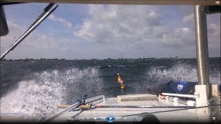 preview picture of video 'kleines Kajütboot bei 7Bf auf dem Grevelinger Meer - unterwegs mit der ANIME'