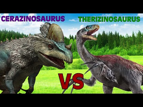 Cerazinosaurus vs Therizinosaurus | Hybrid Dinosaurs vs Dinosaurs [S3E3]