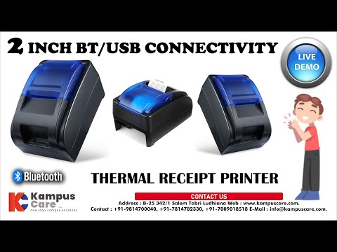 58mm Thermal Receipt Printer Bluetooth & USB Connectivity