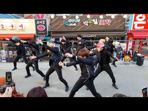 보이그룹(Boy Group) 느와르(NOIR) - 비행모드(Airplane Mode) 20191224 홍대버스킹