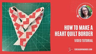 How to make a hearts quilt border