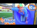 Blippi Explores An Outdoor Play Park For Kids Educational Videos For Kids