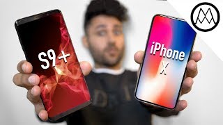 Samsung Galaxy S9+ vs Apple iPhone X