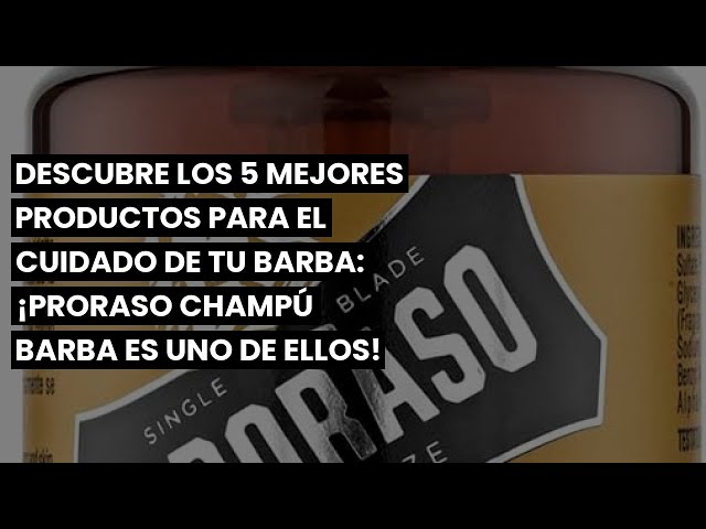 Vídeo relacionado con Proraso Champú barba Azur Lime, 200 ml, champú hidratante profesional para el cuidado barba hombre que elimina eficazmente impurezas y olores
