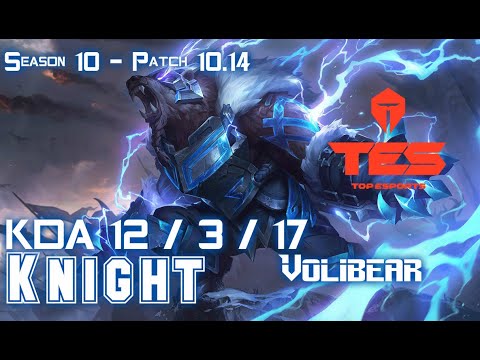 TES Knight VOLIBEAR vs EKKO Jungle - Patch 10.14 KR Ranked